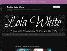 Tablet Screenshot of lola-white.com